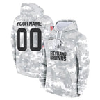 Choea Custom C.Browns Arctic Camo Salute to Service Hoodies Limited Any Name & Numbers Stitched Jerseys