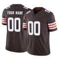 Choea Custom C.Browns Brown Vapor F.U.S.E. Limited Home Game Any Name & Numbers Stitched Jerseys