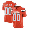 Choea Custom C.Browns Orange Alternate Vapor Untouchable Limited Home Game Any Name & Numbers Stitched Jerseys