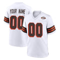Choea Custom C.Browns White Alternate Home Game Any Name & Numbers Stitched Jerseys
