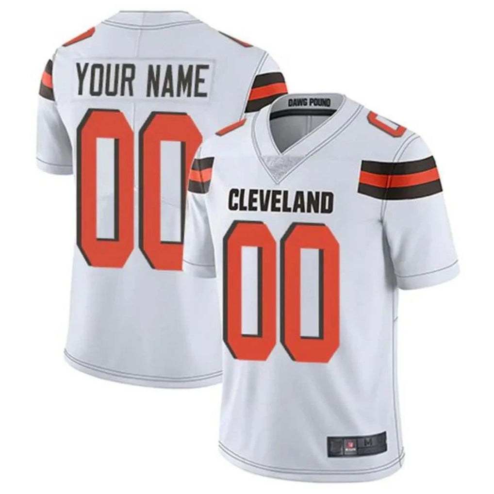 Choea Custom C.Browns White Alternate Vapor Untouchable Limited Home Game Any Name & Numbers Stitched Jerseys