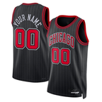 Choea Custom C.Bulls Black 2022-23 Swingman Jerseys - Statement Edition