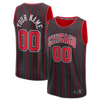Choea Custom Chicago BullsC.Bulls Black Fast Break Jerseys - Icon Edition
