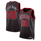 Choea Custom C.Bulls Black Swingman Jerseys - Statement Edition