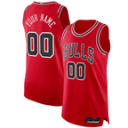 Choea Custom C.Bulls Red Authentic Jerseys - Icon Edition
