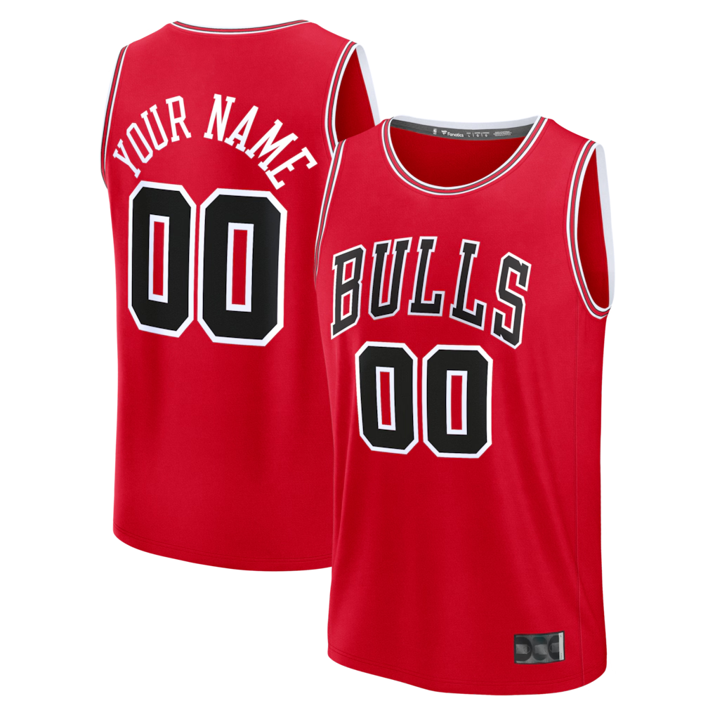 Choea Custom C.Bulls Red Fast Break Jerseys - Icon Edition