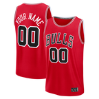 Choea Custom C.Bulls Red Fast Break Jerseys - Icon Edition