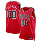 Choea Custom C.Bulls Red Swingman Jerseys - Icon Edition