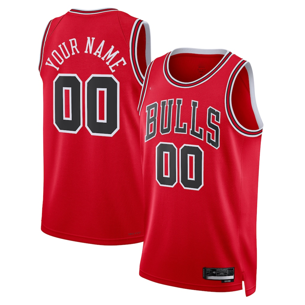 Choea Custom C.Bulls Red Swingman Jerseys - Icon Edition
