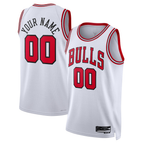 Choea Custom C.Bulls White Swingman Jerseys - Association Edition