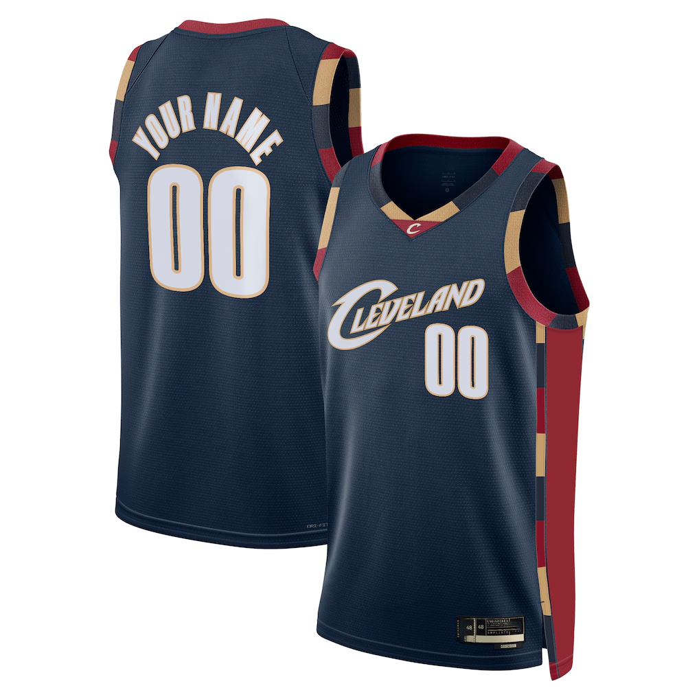 Choea Custom C.Cavaliers Navy Swingman Jerseys - Classic Edition