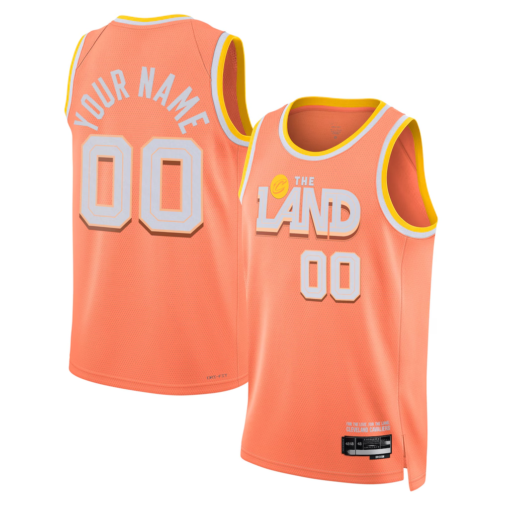 Choea Custom C.Cavaliers Orange 202526 City Edition Swingman Jerseys