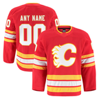 Choea Custom C.Flames Red Home Authentic Pro Jerseys