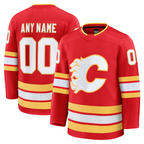 Choea Custom C.Flames Red Home Premium Jerseys