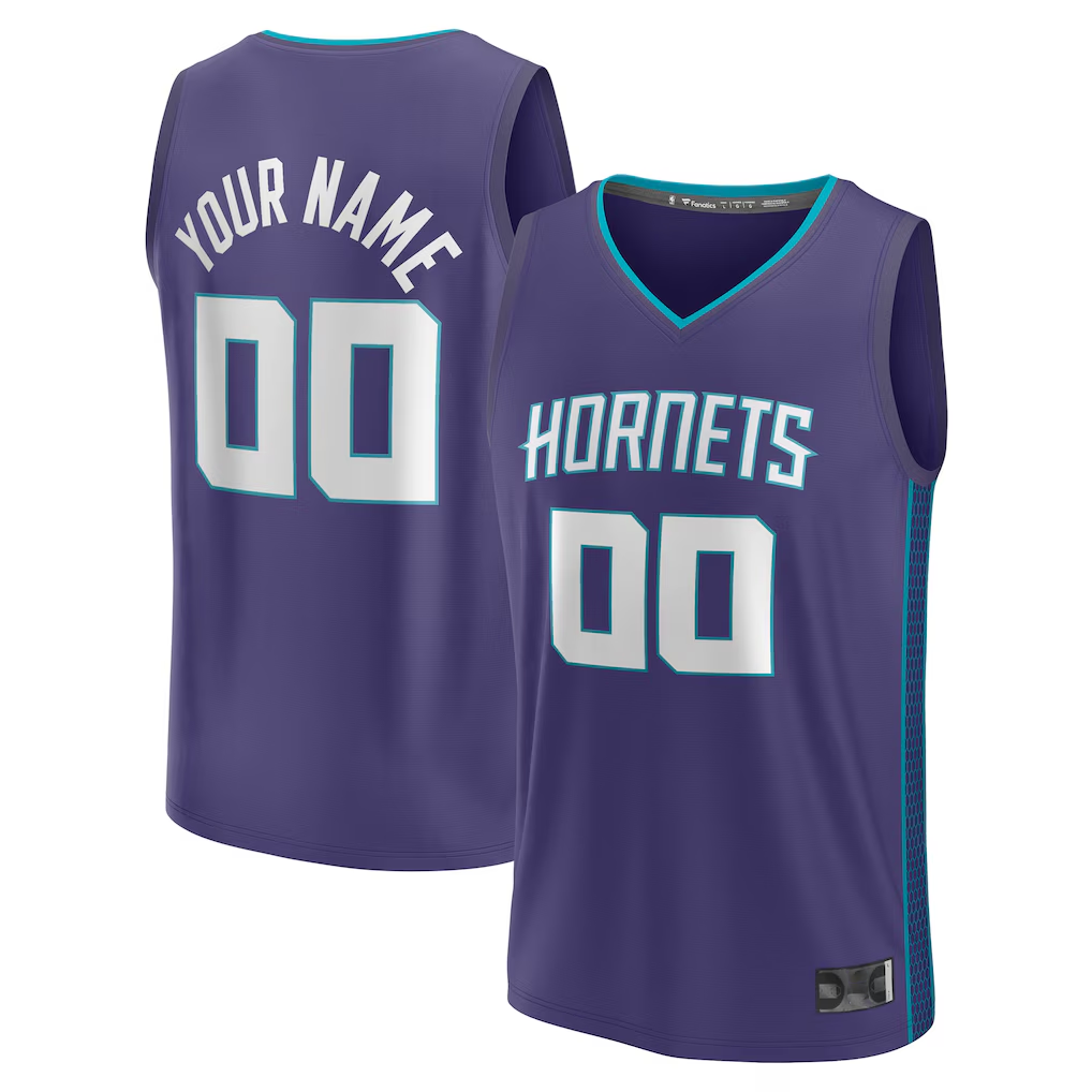 Choea Custom C.Hornets  Purple Fast Break Jerseys - Statement Edition