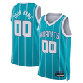 Choea Custom C.Hornets  Teal Swingman Jerseys - Icon Edition