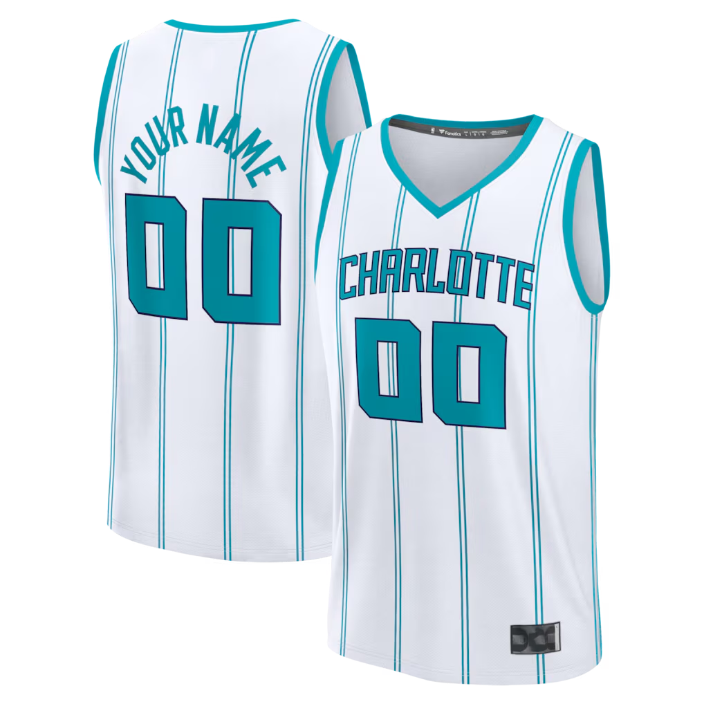 Choea Custom C.Hornets  White Fast Break Jerseys - Icon Edition