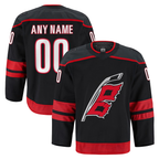 Choea Custom C.Hurricanes Black Home Authentic Pro Stitched Jerseys