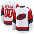 Choea Custom C.Hurricanes White Away Premium Stitched Jerseys
