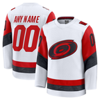 Choea Custom C.Hurricanes White Away Premium Stitched Jerseys