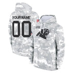 Choea Custom C.Panthers Arctic Camo Salute to Service Pullover Hoodies Any Name & Numbers Stitched Jerseys