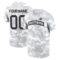 Choea Custom C.Panthers Arctic Camo Salute to Service T-Shirt Hoodies Any Name & Numbers Stitched Jerseys