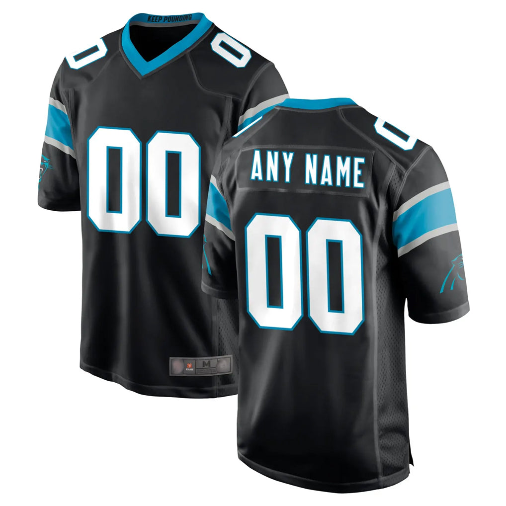 Choea Custom C.Panthers Black Game Any Name & Numbers Stitched Jerseys