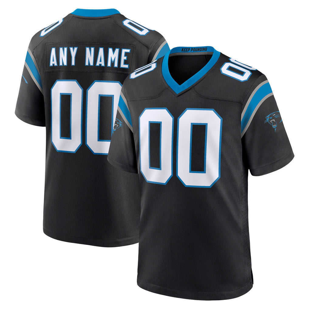 Choea Custom C.Panthers Black Home Game Any Name & Numbers Stitched Jerseys