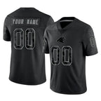 Choea Custom C.Panthers Black Limited Reflective Game Any Name & Numbers Stitched Jerseys