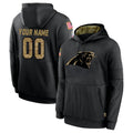 Choea Custom C.Panthers Black Salute to Service Pullover Hoodies Any Name & Numbers Stitched Jerseys