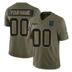 Choea Custom C.Panthers Olive 2025 Salute to Service Limited Home Game Any Name & Numbers Stitched Jerseys
