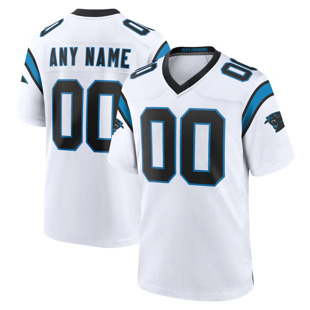 Choea Custom C.Panthers White Home Game Any Name & Numbers Stitched Jerseys