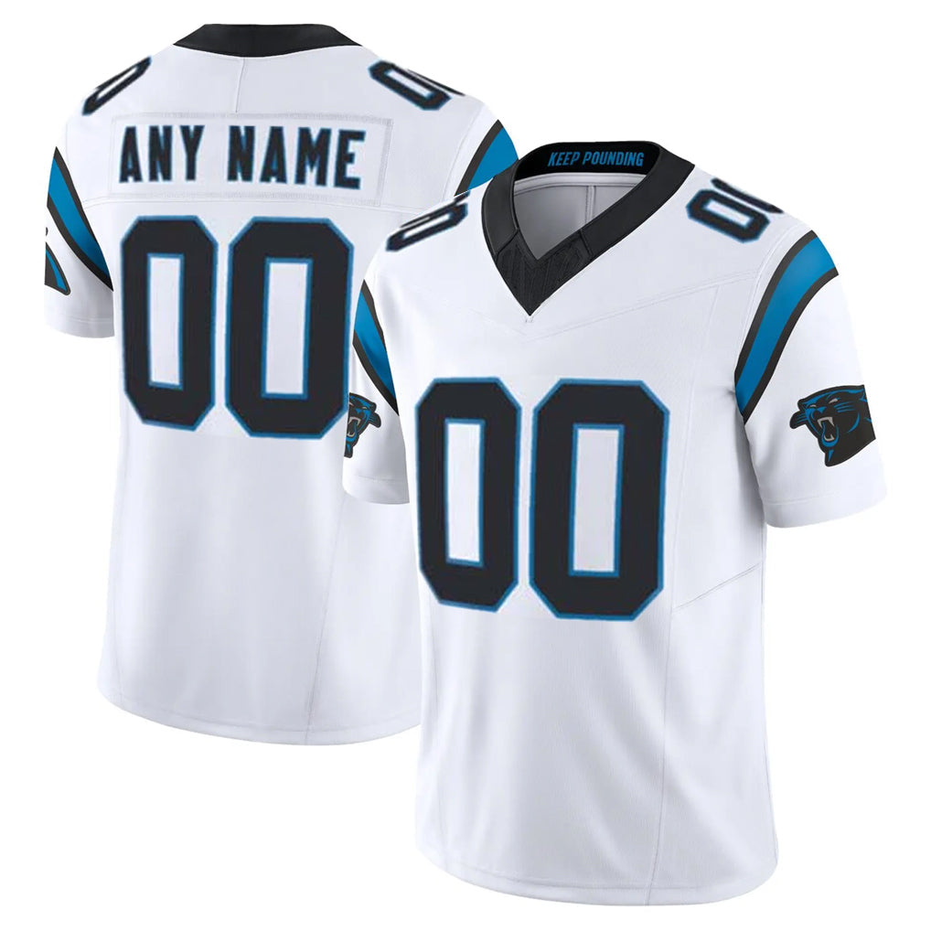 Choea Custom C.Panthers White Vapor F.U.S.E. Limited Home Game Any Name & Numbers Stitched Jerseys