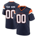 Choea Custom D.Broncos Navy Home Game Any Name & Numbers Stitched Jerseys