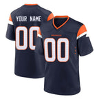Choea Custom D.Broncos Navy Home Game Any Name & Numbers Stitched Jerseys