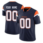 Choea Custom D.Broncos Navy Limited Vapor F.U.S.E. Home Game Any Name & Numbers Stitched Jerseys