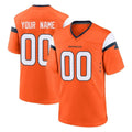 Choea Custom D.Broncos Orange Home Game Any Name & Numbers Stitched Jerseys