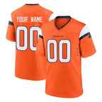 Choea Custom D.Broncos Orange Home Game Any Name & Numbers Stitched Jerseys