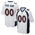 Choea Custom D.Broncos White Game Any Name & Numbers Stitched Jerseys
