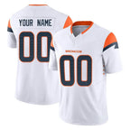Choea Custom D.Broncos White Limited Vapor F.U.S.E. Home Game Any Name & Numbers Stitched Jerseys