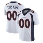 Choea Custom D.Broncos White Vapor Untouchable Limited Home Game Any Name & Numbers Stitched Jerseys