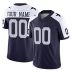 Choea Custom D.Cowboys Navy-White Limited Alternate Vapor F.U.S.E. Home Game Any Name & Numbers Stitched Jerseys