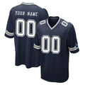 Choea Custom D.Cowboys Navy Home Game Any Name & Numbers Stitched Jerseys