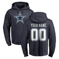 Choea Custom D.Cowboys Navy Pullover Hoodies Limited Any Name & Numbers Stitched Jerseys