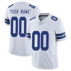 Choea Custom D.Cowboys White Vapor Untouchable Limited Home Game Any Name & Numbers Stitched Jerseys