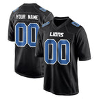 Choea Custom D.Lions Black Fashion Home Game Any Name & Numbers Stitched Jerseys