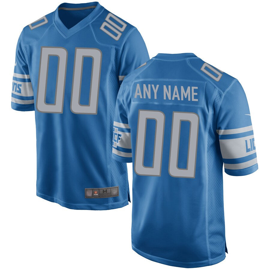 Choea Custom D.Lions Blue Replica Game Stitched Jerseys