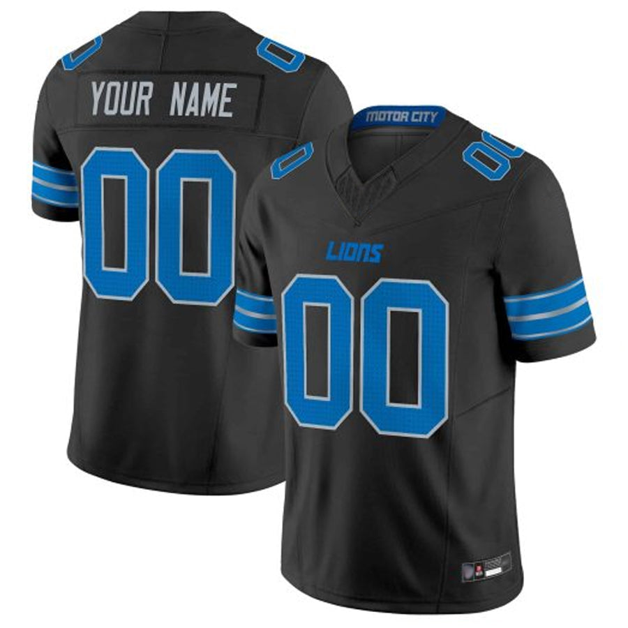 Choea Custom D.Lions Blue Vapor F.U.S.E. Limited Elite Stitched Jerseys
