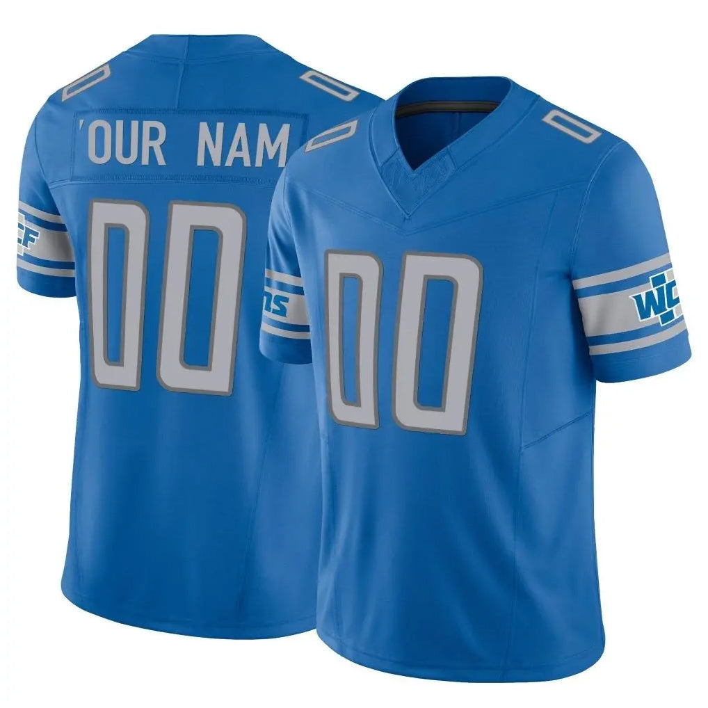 Choea Custom D.Lions Blue Vapor F.U.S.E. Limited Home Game Any Name & Numbers Stitched Jerseys