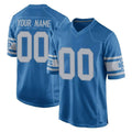 Choea Custom D.Lions Blue Vapor Untouchable Throwback Game Any Name & Numbers Stitched Jerseys